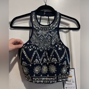 NWT B Darlin Navy Sequin Set